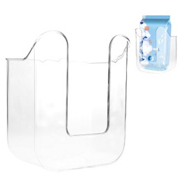 Qianyu Wall Mounted Wipes Holder Wipes Dispenser Storage Box No Punching Toilet Wipes Container Holder Refillable Clear Wall Hanging Tissue Wipe Cases For Home Kitchen Bedroom Bathroom