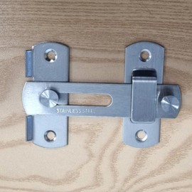 Stainless Steel Door Latch Lock Hook Large 5ea