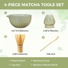 4pcs Matcha Whisk Set -Great Matcha Bowl and Bamboo Matcha