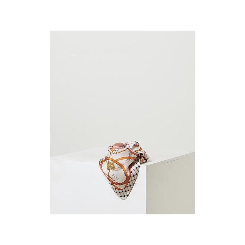 Daks (신세계센텀점)DCSC1F142 SILK100% 실크 핑크 체인 패턴 스퀘어 스카프 (South