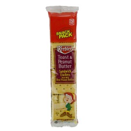 Keebler Toast & Peanut Butter Sandwich Cracker Snack Packs-1.8 oz, 12 ct