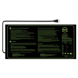 17.5W Seedling Heating Mat  Waterproof Flowers Fruits Vegetables Digital Seedlings Growth Germination Propagation Starter Pad 20*10in Warm Hydroponic Heating Pad for Indoor Home Gardening Seed