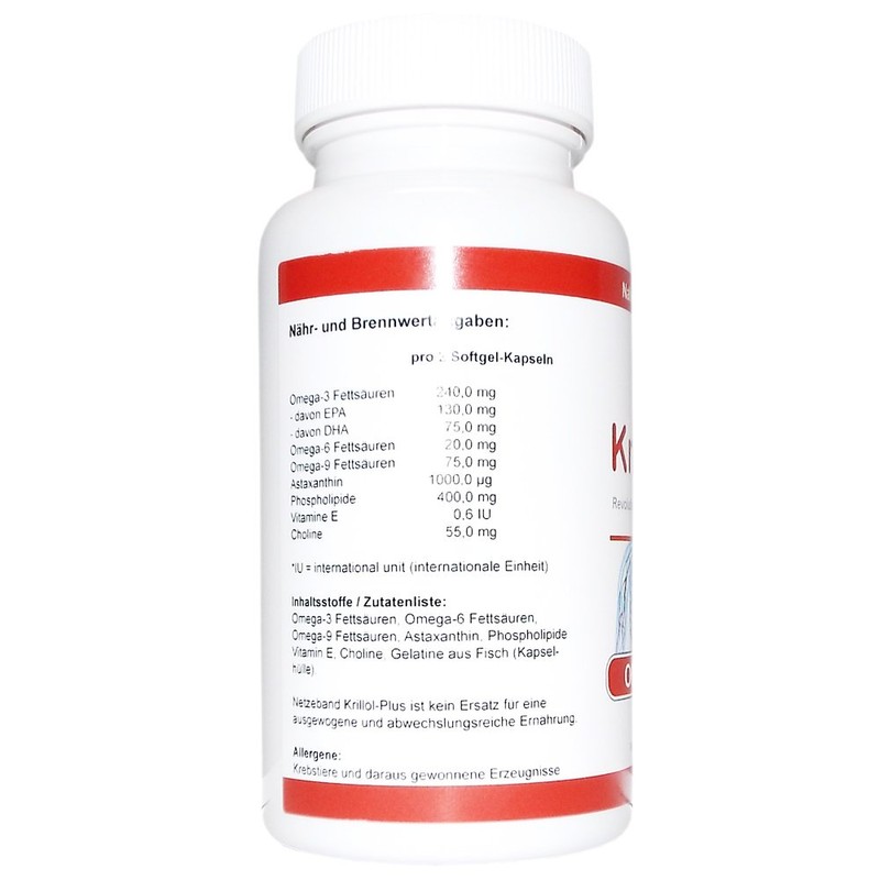 Netzeband Krill Oil 90 Capsules Premium Krill Oil Omega 3,6,9