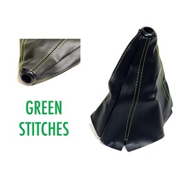 VMS RACING 99-00 Green Stitch Shift Boot Compatible with Honda Civic SI Type-R 1999-2000 JDM