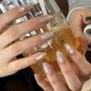 Mocha Shining Handmade Nail Tips - Almond Egg / 모카