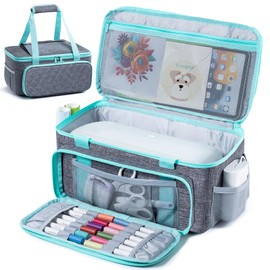IMAGINING Carrying Case Compatible with Cricut Joy Xtra Smart Cutting Machine, Cricut Joy Xtra Case with Pockets for Cricut Accessories, Cricut Tools