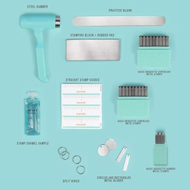 ImpressArt - Metal Stamping Kit, Includes All Essential Metal Stamping Tools for Jewelry Making and DIY Hand Stamping Custom Made Projects (Bridgette, Deluxe Bracelet Bending Kit)