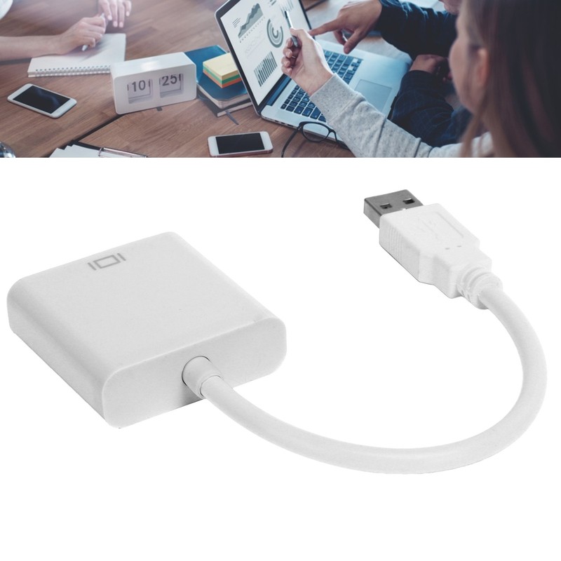 USB3.0 to VGA Converter 5Gbps HD 1080P Adapter Cable 15Pin