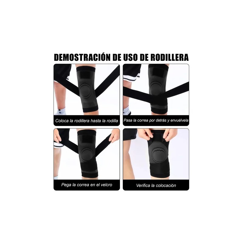 Rodilleras Y Muñequeras Deportivas Elásticas Compresión Gym
