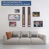 HOROW Baseball Bat Display Case Wooden Frame with Acrylic Transparent