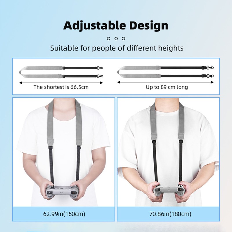 Drone Remote Control Adjustable Neck Strap PU Leather RC Controller