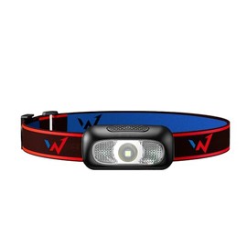 W WONDER Full Energy Stirnlampe, 110 Lumen, IP44, 5 Beleuchtungsmodi, Neigung einstellbar bis 45°, wiederaufladbar, perfekt für alle Aktivitäten in der Nacht.