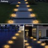 CREPOW Solar Dock Lights Driveway Deck Lights - 8 Packs