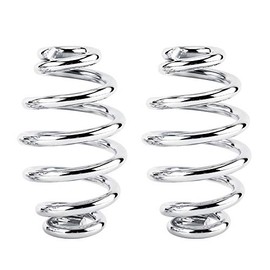 Motorcycle Seat Spring, Motorcycle Seat Spring, 1 Pair 3 Inch Steel Seat Springs Hardware Bracket Mounting Kit for Motorcycle Seat 8.5 x 5 cm / 3 x 2 Inches (Chrome), chrome