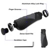 FAM STICKTILES Handlebar Grips, Ergonomic Handlebar Grips Double Aluminum Clamp