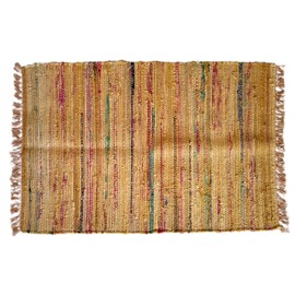 Sturbridge Country Rag Rug in Mustard 24" x 36"