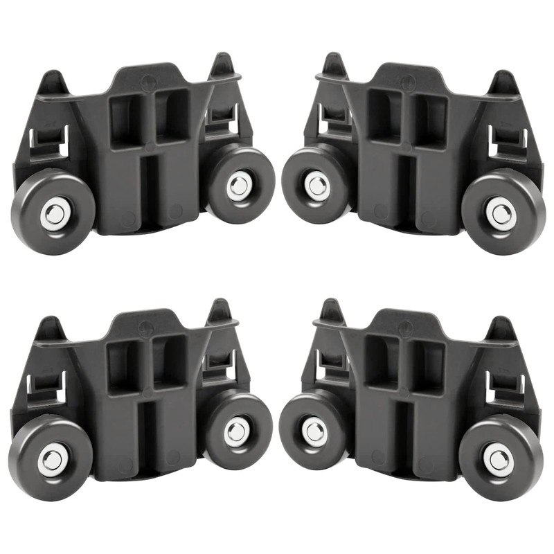 Dishwasher Wheels Lower Rack with Steel Screws Compatible for Whirlpool/Kenmore/Maytag/Kitchenaid/JennAir