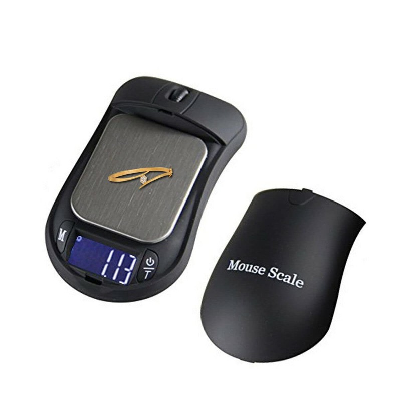 Trimming Shop Digital Pocket Scale with Back-lit LCD Display, Mouse