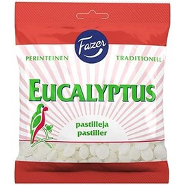 Fatzel Eucalyptus Original Pastelli Candy Bag x 7.1 oz (200 g), Finnish Candy