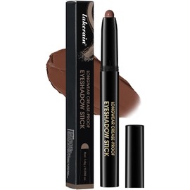 YizanYan Eyeshadow Stick Waterproof, Cream to Powder Long Lasting Eye Shadow Stick Buildable& Blendable,Shimmer Matte Crayon Eyeshadows Pencil Eyes Highlighter Eyeliner Sticks Makeup,Vegan & Cruelty-Free-02