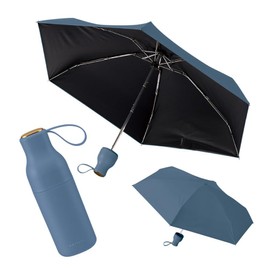 MOTTERU Compact Bottle, Light Filtering Umbrella, UPF 50+ | UV Protection, 100% Sun Protection, 100% Sun Protection, Folding Umbrella, Heat Blocking, Sun Protection, Case Included, For Rain or Sun,