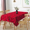 TTQYFNM 60x102inches Red Rose Floral Tablecloth Romantic Rose Flowers Blossom