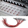 50PCS 12V 8mm Chromatic LED Lamp Beads with 20CM 26AWG