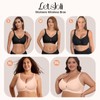 LetsJoli Wireless Bras for Women No Underwire Seamless Push Up