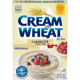 Cream of Wheat Original Stove Top Hot Cereal, 1 Minute Cook Time, 28 Ounce (Pack of 12)