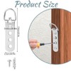 Heavy Duty D Ring Picture Hangers with Screws,6 Pcs Large