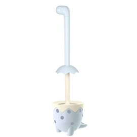 XXFLOWER Toilet Brush Dinosaur Shape,Cute Shape Look, TPR Bristles Round Brush, Compact Size Toilet Brushes Floor Standing, 1-Pack