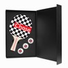 Ping Pong Paddle and Balls Boxed Gift Set (Chase Design)