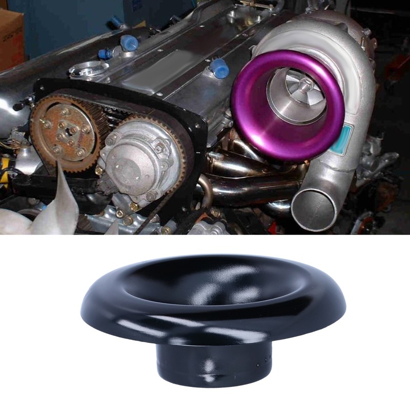 4in Cold Air Intake Turbo Horn Velocity Stack Adapter Decoration