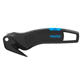 MARTOR Coltello di sicurezza, lama nascosta, SECUMAX 320, tagliacapsule professionale leggero, in plastica, Mancino; Mancino