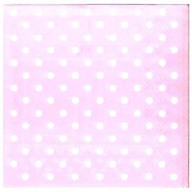 Ambiente Napkins Lunch 33 x 33 cm Pastel Dots Rose