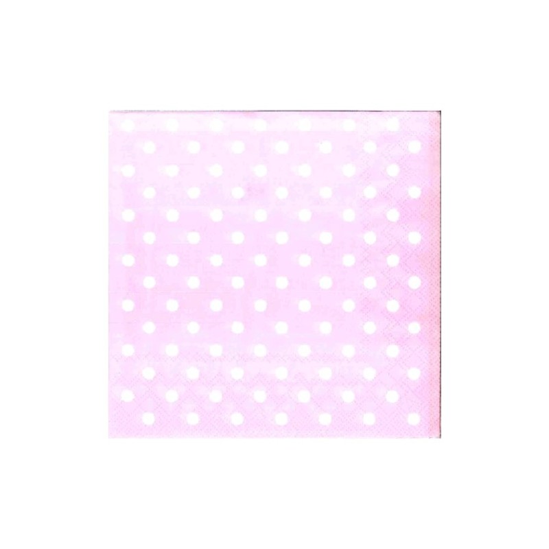 Ambiente Napkins Lunch 33 x 33 cm Pastel Dots Rose