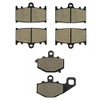 SOMMET Motorcycle Brake Pads Front and Rear for Kawasaki ZZR
