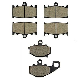 SOMMET Motorcycle Brake Pads Front and Rear for Kawasaki ZZR 600 (1993-2007)