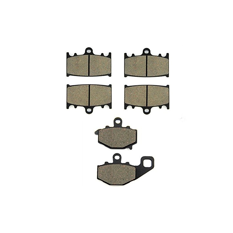 SOMMET Motorcycle Brake Pads Front and Rear for Kawasaki ZZR