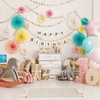PATIKIL 8"/12"/16" ペーパーファン吊り飾り 6個1セット ラウンドハニカムファン パール付き 誕生日 結婚式 卒業式 イベント
