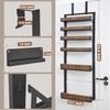 Fulifix Over The Door Pantry Organizer with Solid Wooden Baskets,