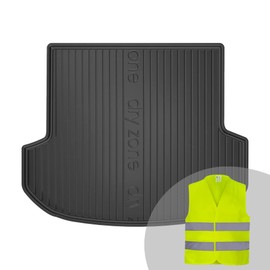 FROGUM DryZone Rubber Mat, All-Year Practical Car Boot Mat, Boot Liner, Suitable for Hyundai Santa Fe IV from 2018, High Edge, Robust and Durable