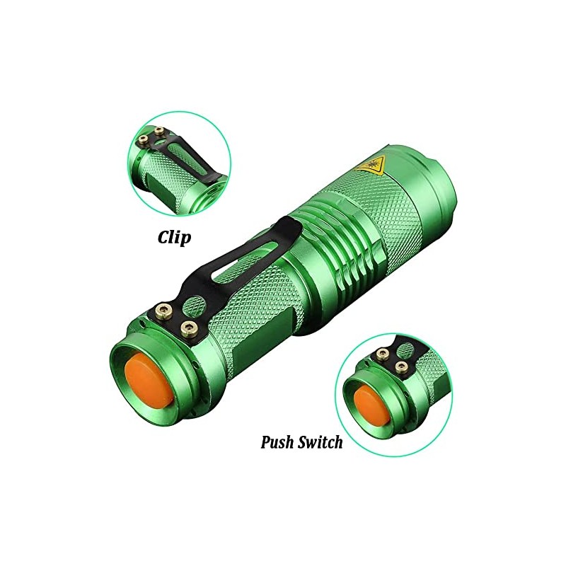 Linterna LED de 3 modos para acampar, senderismo, emergencia, color