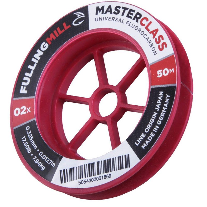 Fulling Mill Masterclass Fluorocarbon, Size: 4X, Length: 50m, Strength: 6.50lb