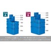 HC-03A Squirrel Container, Blue, Width 9.6 x Depth 6.6 x