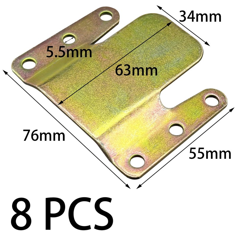 8 PCS Heavy Duty Metal Interlocking Funiture Connectors,Sofa Connector