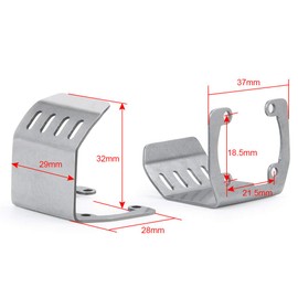 ZuoLan Stainless Steel Skid Plate Axle Protection Plate for Axial SCX10 II 90046 Upgrades 1/10th RC Crawler Car