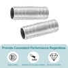 sourcing map 2Pcs 22x60mm Hose Barb Equal Pipe Fitting, 304