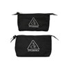 3CE Pouch Set of 2 (Small + Mini) - BLACK / 3CE 파우치 2종 (스몰+미니) - BLACK