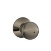 SCHLAGE F40ORB620 Orbit Privacy Knob, Antique Pewter